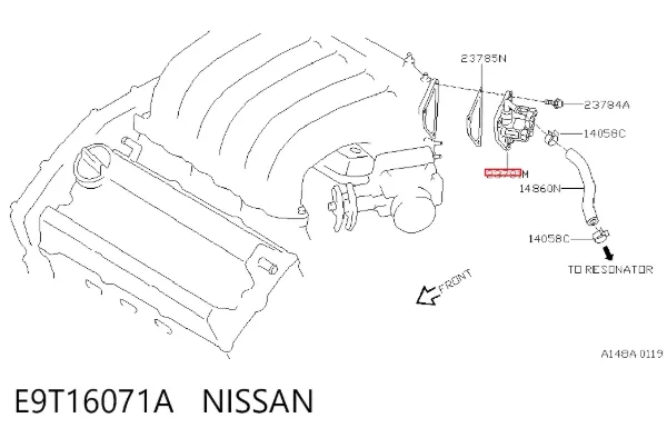 Датчик холостого ходу E9T16071A Nissan/Infiniti