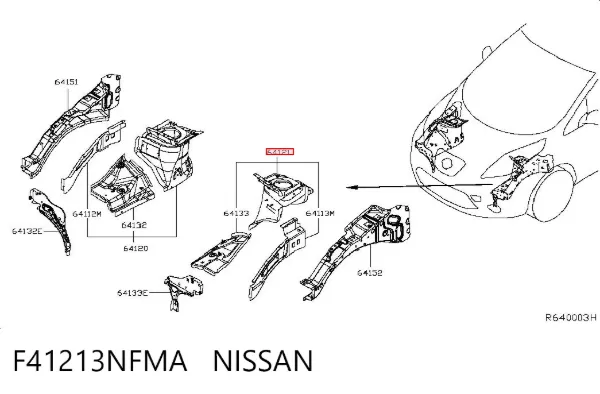Стакан-амортизатора F41213NFMA Nissan/Infiniti