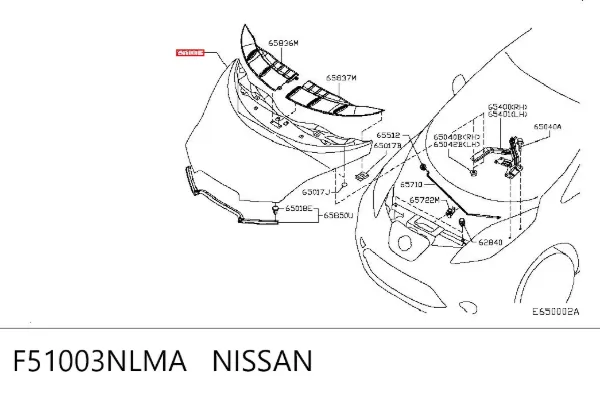 Капот F51003NLMA Nissan/Infiniti