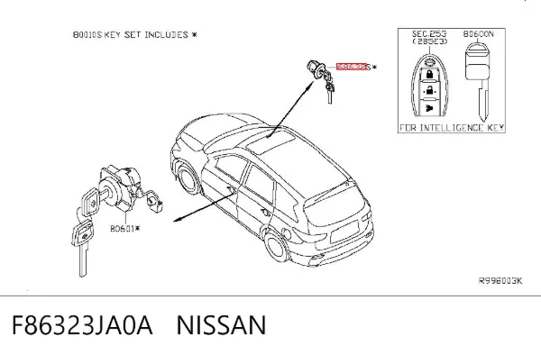 F86323JA0A Nissan/Infiniti