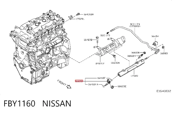 Паливні форсунки FBY1160 Nissan/Infiniti