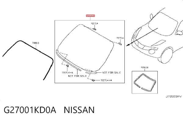 Лобове скло Nissan JUKE JPN