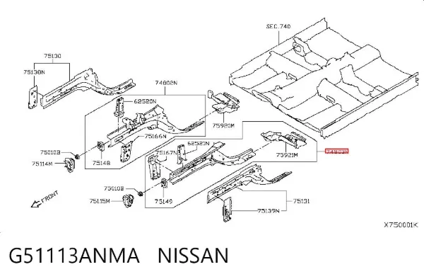  G51113ANMA Nissan/Infiniti
