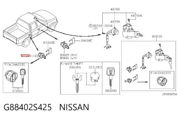  G88402S425 Nissan/Infiniti