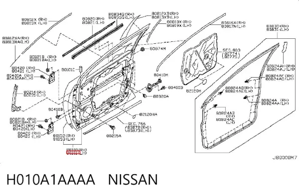 Двері передні ліві Nissan Murano Z51