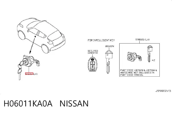  H06011KA0A Nissan/Infiniti