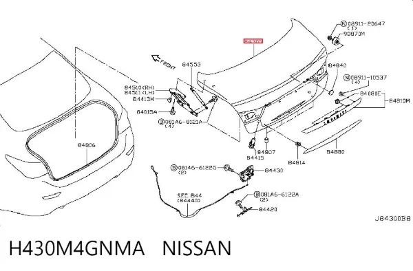  H430M4GNMA Nissan/Infiniti