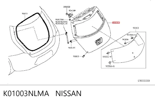 Ляда K01003NLMA Nissan/Infiniti