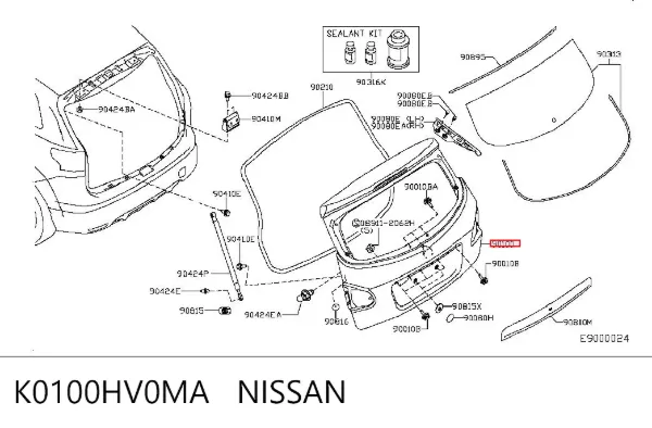 Ляда K0100HV0MA Nissan/Infiniti