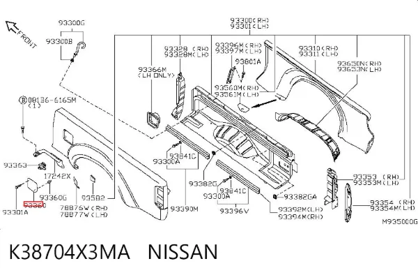 Лючок бензобака K38704X3MA Nissan/Infiniti