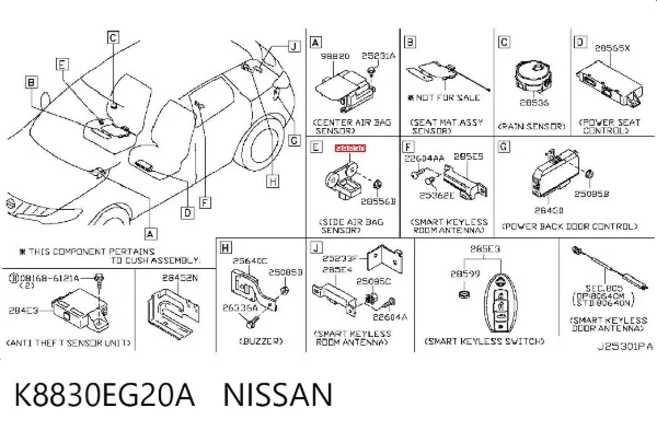  K8830EG20A Nissan/Infiniti