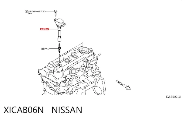Котушка запалювання XICAB06N Nissan/Infiniti