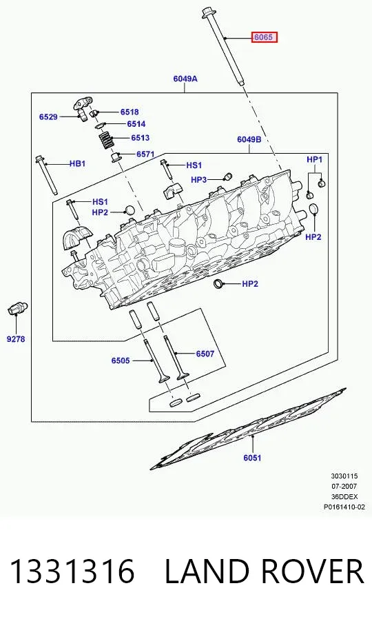 Болт ГБЦ Land Rover Range Rover SPORT II