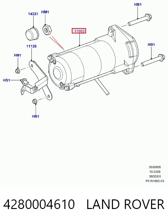 Стартер 4280004610 Land Rover