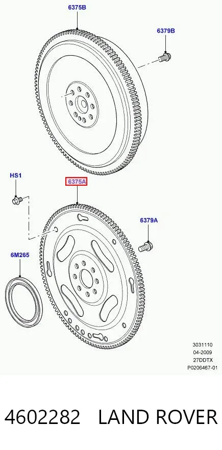 Маховик Land Rover Range Rover SPORT I