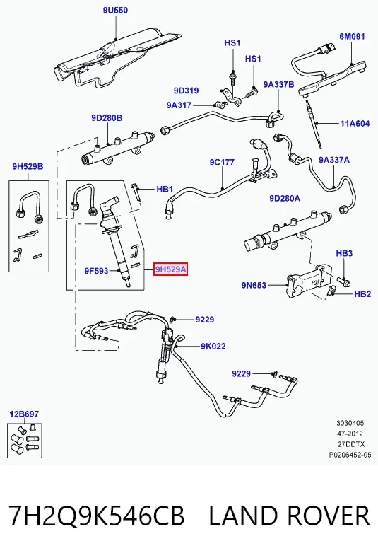 Паливні форсунки LR006496 Britpart
