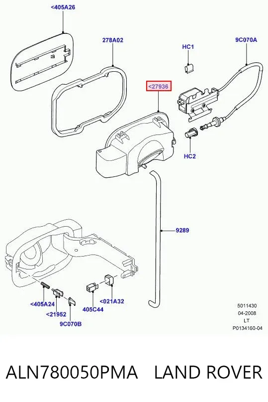 Горловина паливного бака AH2227936AB Land Rover