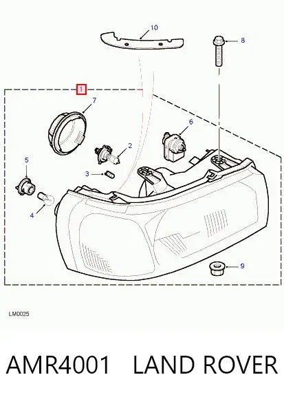Фара права Land Rover Freelander I