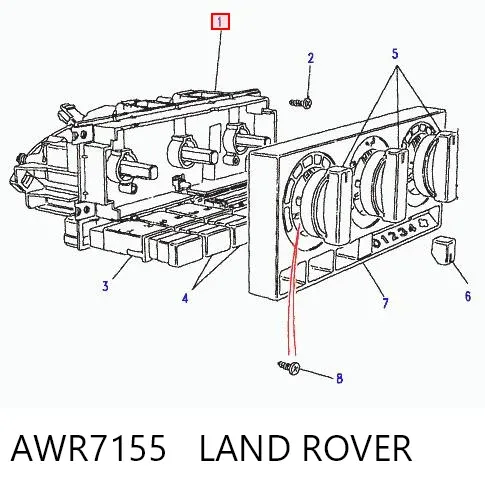 Блок управління кондиціонером Land Rover Discovery II