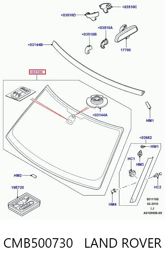 Лобове скло Land Rover Range Rover III