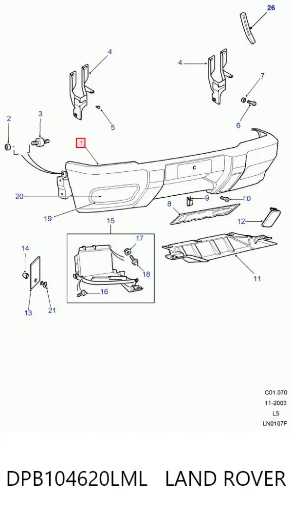  DPB104620LML Land Rover