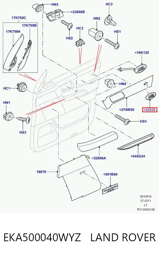  EKA500040WYZ Land Rover