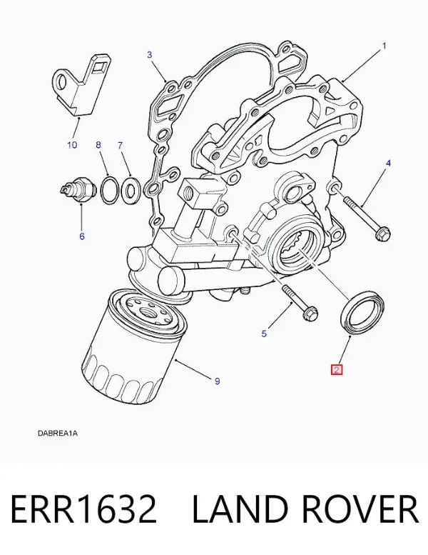 Сальник коленвалу Land Rover Range Rover II