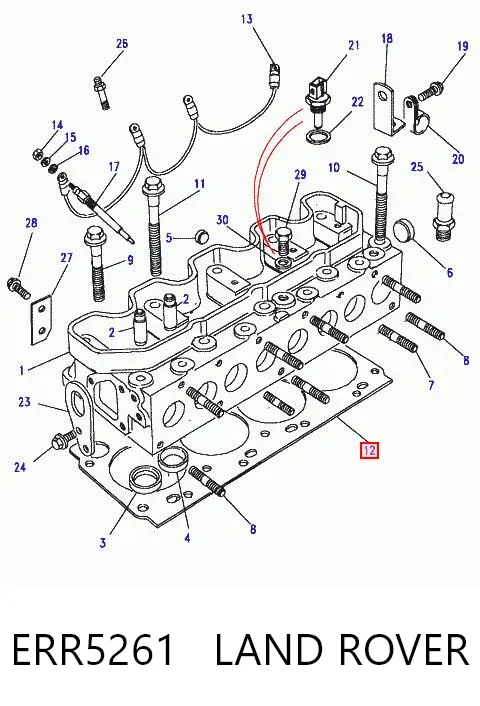 Прокладка ГБЦ ERR5261 Land Rover