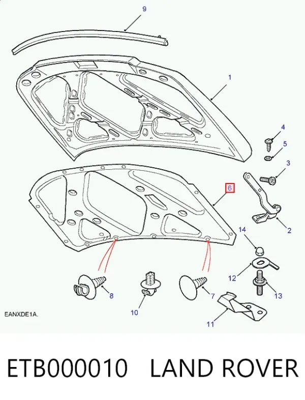 Шумоізоляція капота Land Rover Freelander I