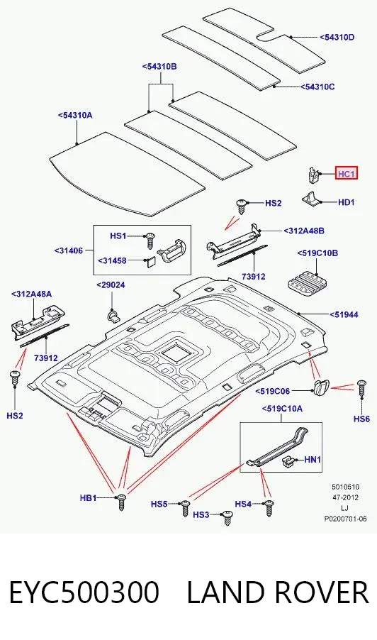  EYC500300 Land Rover