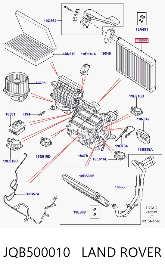 Випаровувач кондиціонера 4332P81 Polcar