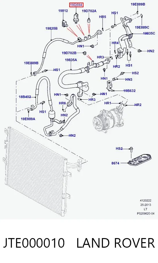 Датчик тиску кондиціонера Land Rover Range Rover SPORT I