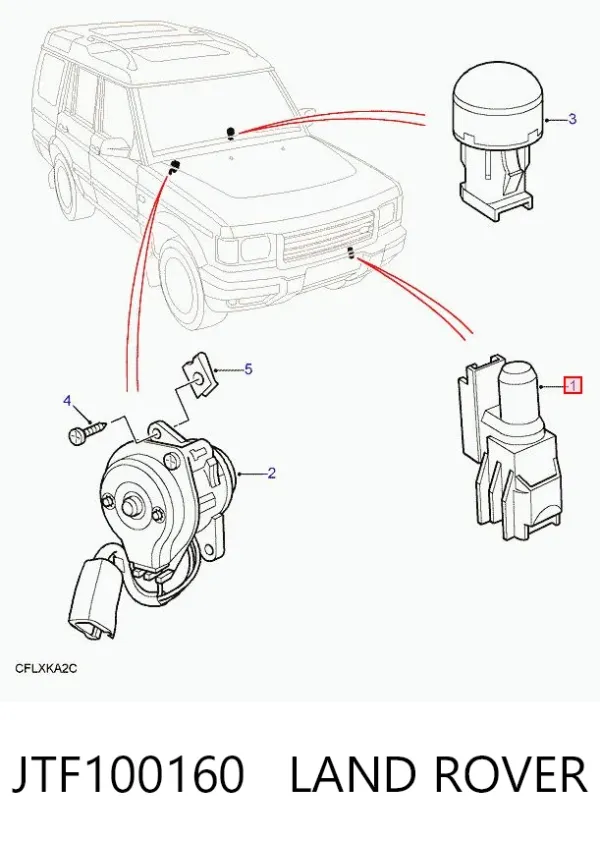 Датчик температури навколишнього середовища JTF100160 Land Rover