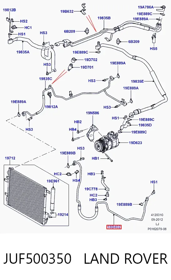  7H4219K582CA Land Rover