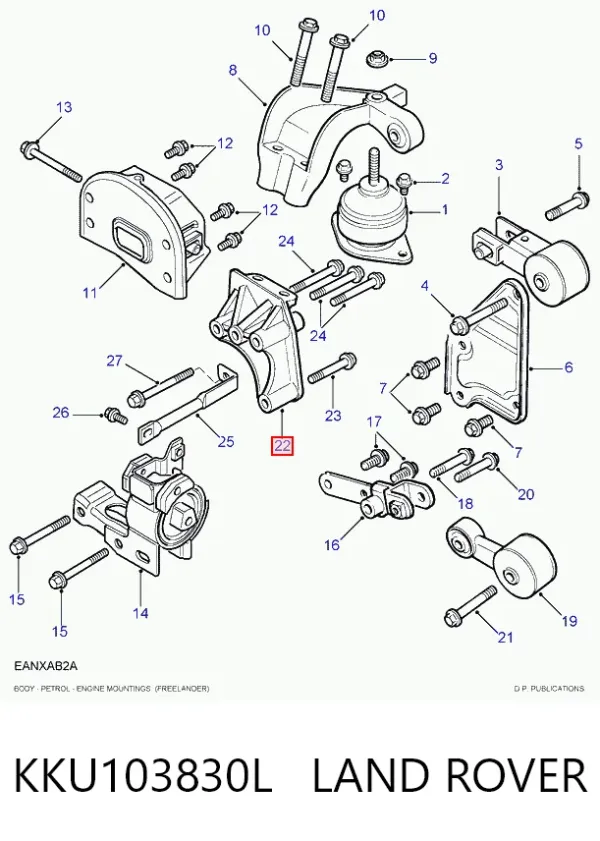  KKU103830L Land Rover