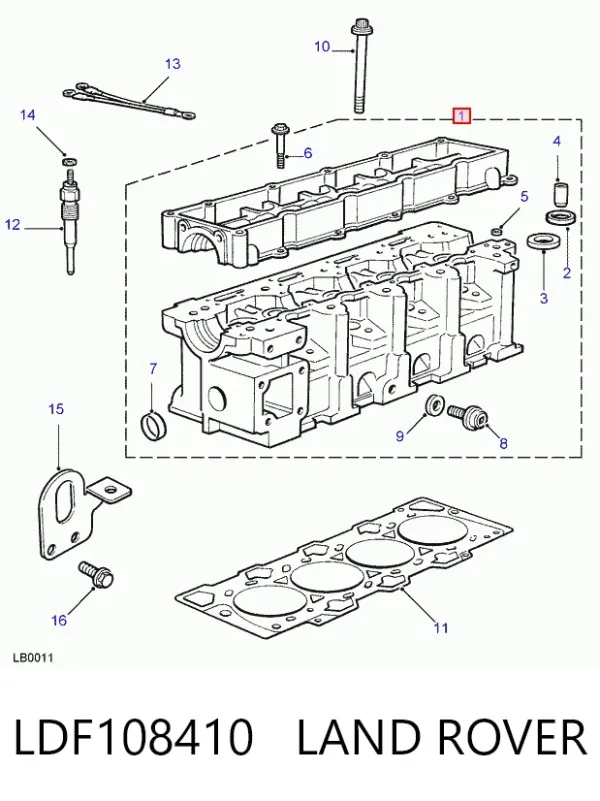 ГБЦ LDF108410 Land Rover
