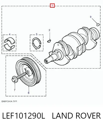 Колінвал LEF101290L Britpart