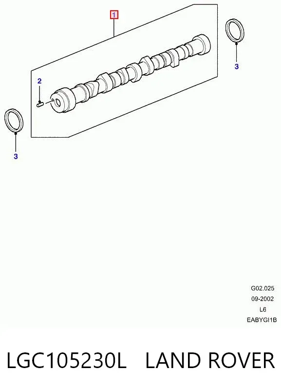 Розподільний вал LGC105230L Land Rover