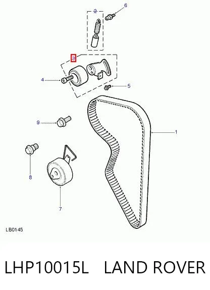 Ролик натягувача ременя ГРМ LHP10015L Land Rover