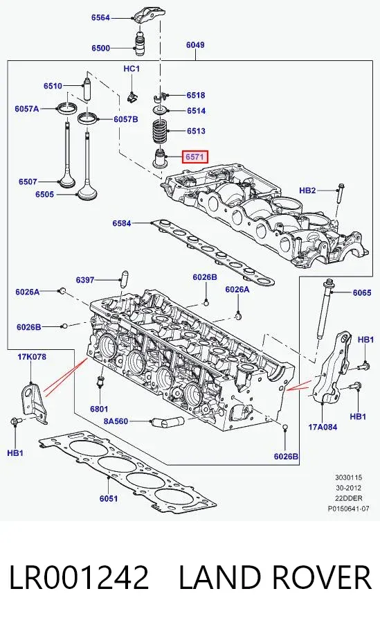 Сальник клапана Land Rover Freelander II