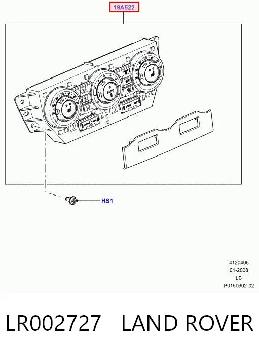 Блок управління кондиціонером Land Rover Freelander II