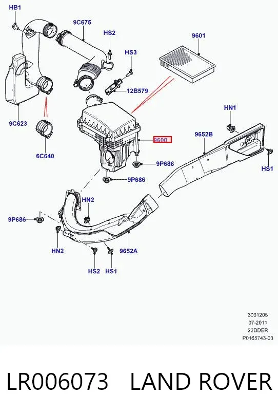 Корпус фільтра Land Rover Freelander II