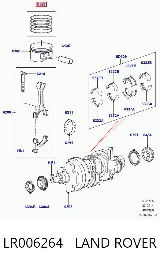  LR006264 Land Rover