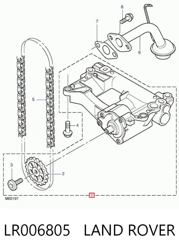 Масляний насос LR006805 Land Rover