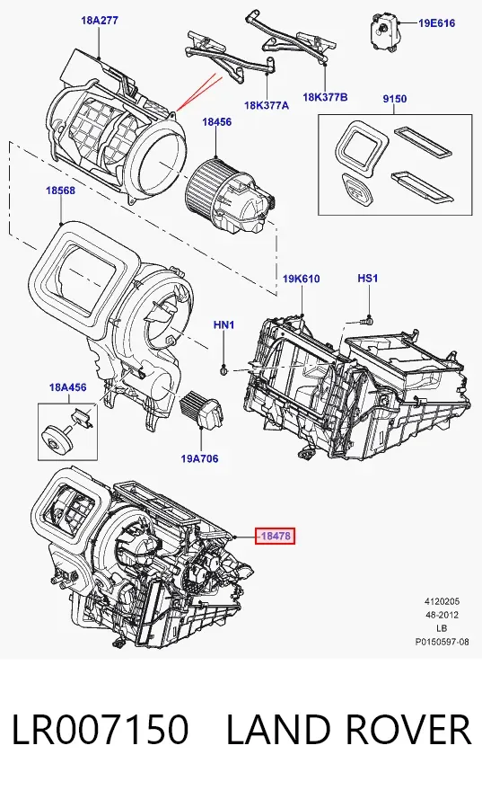  LR007150 Land Rover
