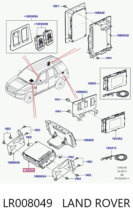 Магнітола Land Rover Freelander II