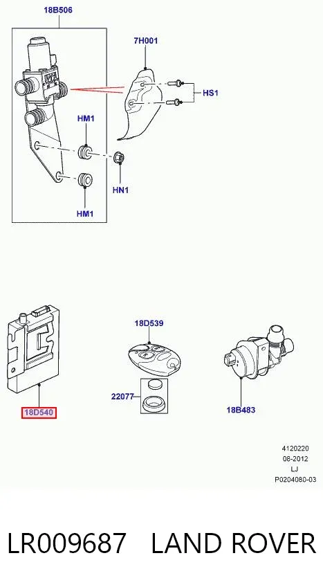  LR009687 Land Rover