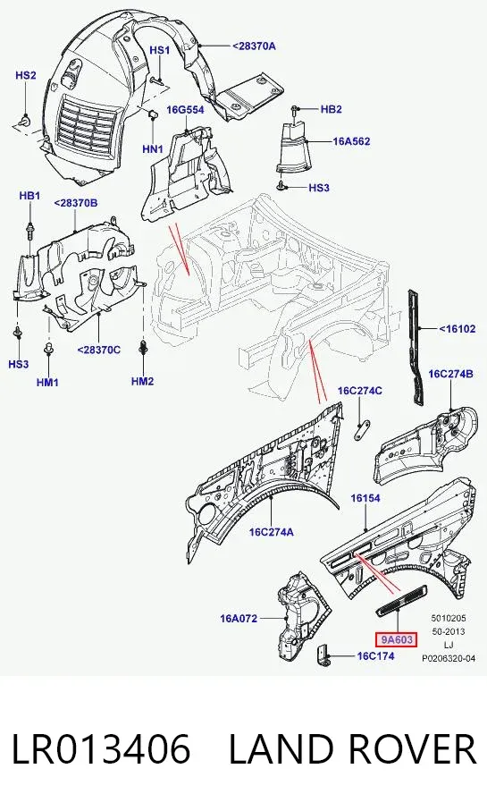  LR013406 Land Rover