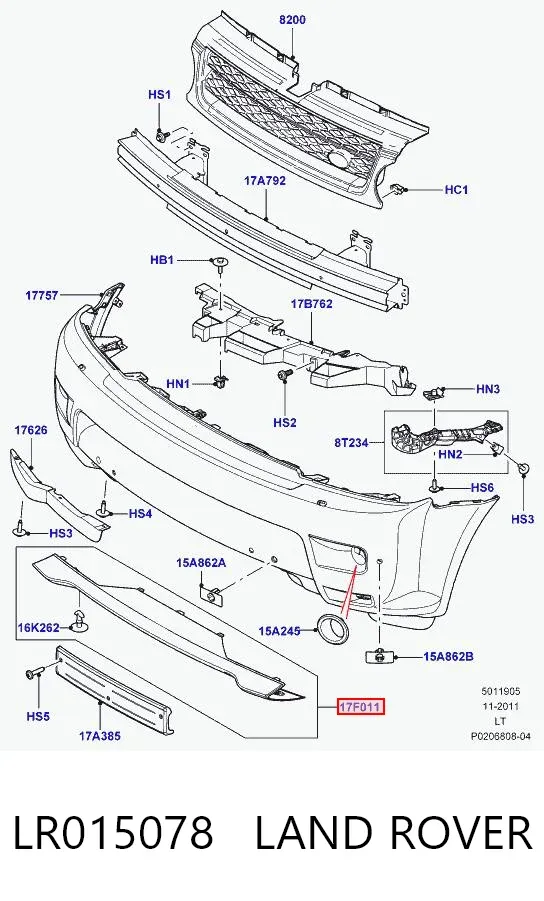  LR015078 Land Rover