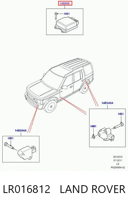  LR016812 Land Rover